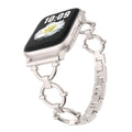 Fits apple watch Tweed Style Q Type Apple Band Can Self Removal Metal Apple Band