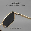 In Stock New Metal Square Frame Men Sunglasses Fashionable Simple Women Sunglasses Prescription Sunglasses Frame Plano Overseas