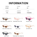 Retro Cat-Eye Western Personality Triangle Small-Frame Sunglasses Overseas GM Women Sunglasses Style Premium