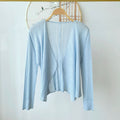 Women's Fall Elegant Versatile Pleated Cardigan + Jacket 2026 | Layered Cardigan - Off White