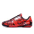 4445 large size long spike children's football shoes outdoor training shoes for primary and secondar