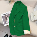Women's Fall Korean Designer Blazer + Top 2026 | Casual Blouse - Black