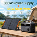 solar generator LiFePO4 220v 110v Battery Replaceable 300w