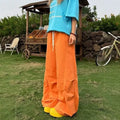 Summer Workwear Casual Loose Elastic Wide Leg Pants + Pants