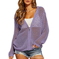 Summer Fashion Knit Long Sleeve Hollow-Out Set