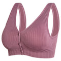 孕妇大码背心式哺乳文胸前开纽扣喂奶调整型聚拢睡眠哺乳胸罩内衣