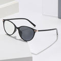 Light Feel Photochromic Prescription Glasses Retro Japanese Ultra-Light Overseas Round Anti-Blue Bare Face Small-Frame HD Prescription Sunglasses