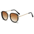 New Korean Version Fashionable Kids Sunglasses Unisex Kids Street Snap Retro Glasses Metal Frame Baby Sun-Proof Sunglasses