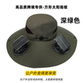 solar fan hat square outdoor camouflage big brim hat uv protection sunshade mountaineering hat