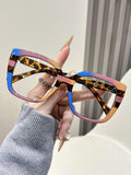 Fashionable Plano Women Premium Big Frame Cat-Eye Western Trendy No Rx Casual Wear Jewelry Glasses