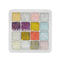 Kapell 25-Color Mermaid Glitter Eyeshadow - Sparkling, Long-Wear Shades