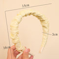 Sweet Lace Embroidered Headband French Sweet Elegant Versatile Width Edge Head Headband Press Ship Card Going Out Hair Accessory Head Jewelry