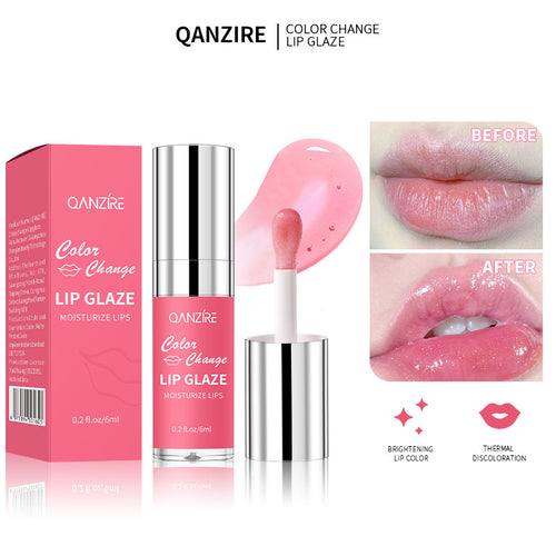 跨境外贸变色唇釉Lip gloss口红唇蜜女唇泥镜面滋润保湿闪光唇釉