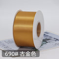 厂家批发5cm双面涤纶色丁带 发饰彩带礼品盒包装丝带服装辅料织带