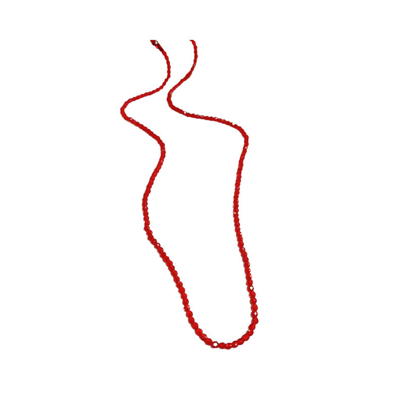 Chinese-Style Red Beaded Necklace - view 5