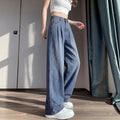 Women's Tencel Straight Wide Leg Plus Size Jeans