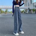 Fall Petite High Waist Drapey Wide Leg Straight Leg Pants