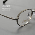 Beesfen New Pure Titanium High Count Prescription Women Small-Frame Cinnabar Sun Glasses Width Edge Oval Round Full-Frame S408P