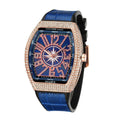 PINTIME / Item Time Men Watch Export Wine Barrel Watch Simple Watch Belt Yacht Rhinestone Retro Quartz Watch