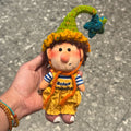可爱卷毛炸毛雀斑家族包包挂件星星帽毛绒玩具公仔钥匙扣玩偶挂饰