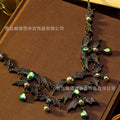 New Import Vintage Necklace Heavy-Duty Halloween BJ Bat Style Necklace French Retro Niche Luxury Necklace