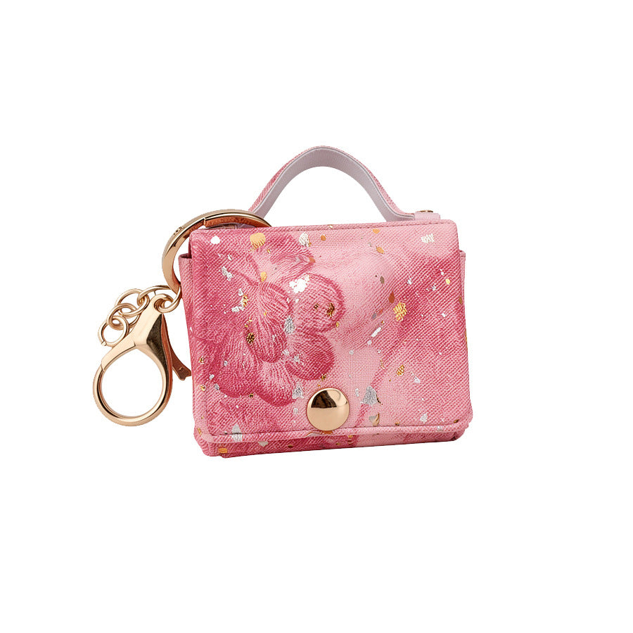 Leather Heart Bag Charm and Keychain - view 5