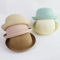 children's small curly brim straw hat korean version new cartoon animal shape hat baby men and women