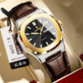 Swiss Brand Square Quartz Mens Watch New Waterproof Glow Watch Live Export Bestseller Drop Ship