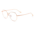 Beesfen T808T Polygon Prescription Glasses Women Korean Retro Glasses Frame β Titanium Frame Bare Face Artsy