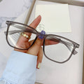 Wood Grain Prescription Photochromic Glasses Retro Anti-Blue Plano Men Overseas Big Face Slender Glasses Product Prescription Sunglasses