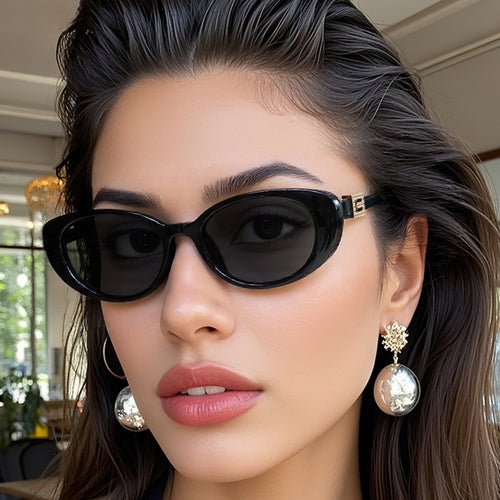 Retro Cat-Eye Women Sunglasses Premium New ins Influencer Style Sunglasses Men Fashionable Street Snap Sunglasses