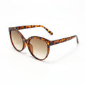 Round Cat-Eye Women New Fashionable Contrast Sunshade Glasses Western Retro Men ins Premium Sunglasses