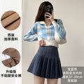 Spring-Summer Korean Plus Size High Waist Loose Elastic Skirt + Pleated Skirt + Short Skirt