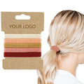 Eco Re Student With Machine Cotton No Connect Seam Wool Scarf Ring Fine Elastic Band Macaron Head Jewelry Hair Tie Hair Tie Customizable