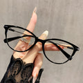 Anti-Blue-Light Reading Glasses Korean Style Shanghai Ultra-Light Cat-Eye Small-Frame Older Adults One Face-Slimming Frame Reading Glasses