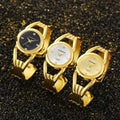 2025 New Round Bangle Quartz Watch Western Southeast Asia Bestseller Bracelet Watch Export Clock Supply
