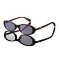 Oval Round Small-Frame Plano Anti-Blue New Import Korean Style Retro Influencer Style Ambient Feel Frame Glasses Women