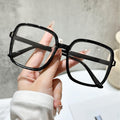 Fashionable Big Frame Face-Slimming Glasses Frame Women 2025 New Bare Face Retro Plano Elegant Frame Influencer Frame