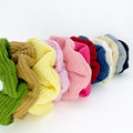 12 Piece One Set Fall/Winter New Candy Fruit Color Yarn Knit Soft Large Cord Hair Tie Solid Sweet Head Jewelry Hair Tie