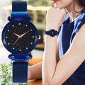 Douyin's same style starry sky female student Korean watch trendy magnet Milan mesh strap watch dropshipping