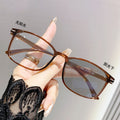 Light-Changing Prescription Glasses Formal Blue-Light Lens Frame Fashionable Small-Frame Ultra-Light Premium Student Style Prescription Sunglasses