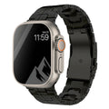Fits Apple Watch Band Titanium Alloy Metal 3 Bead Iron Man Butterfly Buckle Stainless Band iwatch Band