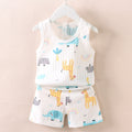 Women's Korean Sleeveless Lightweight Tank Top + Shorts Set 2026 - Teal