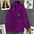 Women's Fall Korean Elegant Waist-Tie Blazer 2026 - Coral