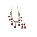 King Royal Breeze Full Diamond Geometric Teardrop Jewelry Set Imperial Breeze Luxury Necklace Light Luxury Niche Necklace Women