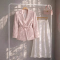 2026 Spring-Summer Casual Tie-Waist Floral Blazer Top
