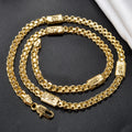 Export Fashionable Necklace Chain Western Fashionable Versatile Cuban Chain Necklace Chain Bracelet Series Overseas Stock Wholesale