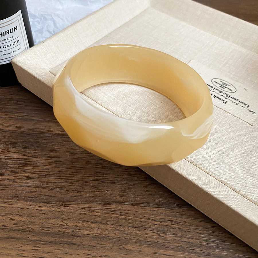 Dopamine Color-Blend Geometric Resin Bangle - view 12