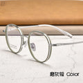 Beesfen New BW7012B Influencer Pure Titanium Glasses Frame Ultra-Light Round Width Edge High Count Frame Wholesale