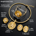 Overseas Western ins Breeze Asymmetric Base Pad Set Pearl Pendant Necklace Bracelet Set Ring Earrings Jewelry Set Women